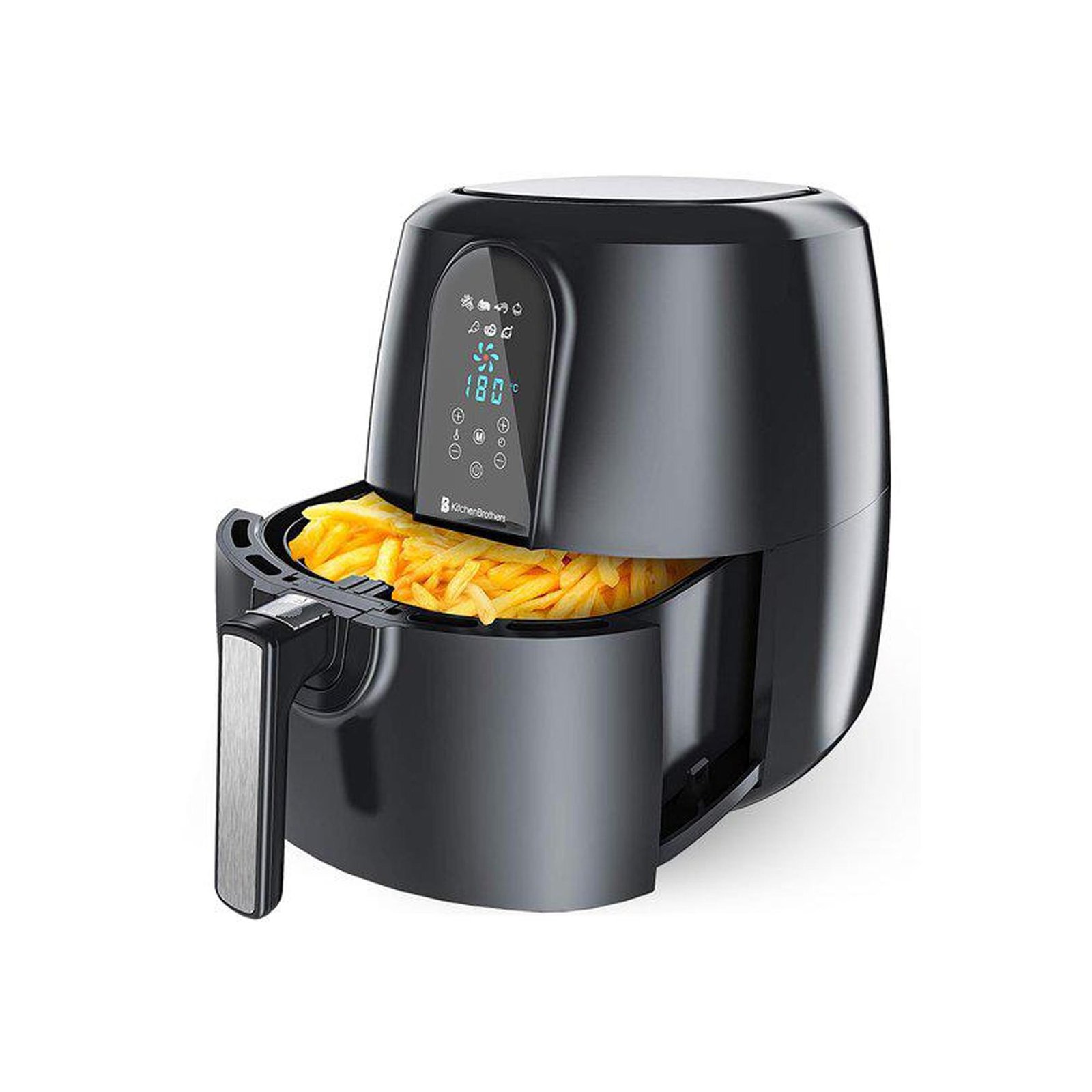 AIR FRYER DECAKILA À AIR DIGITAL 2PIÈCES 2,2LITRES NOIR KEEC035B