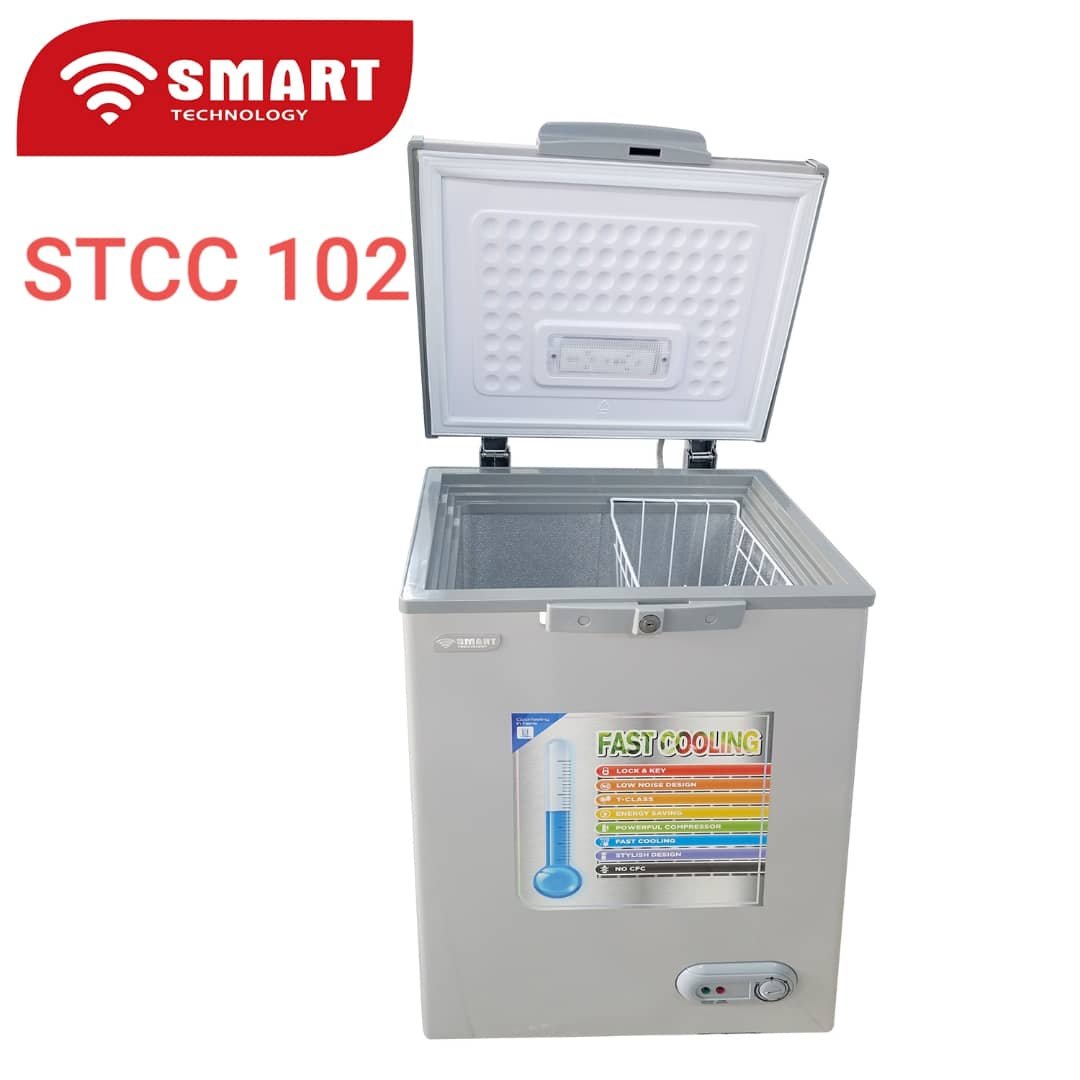 CONGELATEUR SMART TECHNOLOGY HORIZONTAL 102LITRES GRIS STCC102