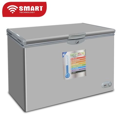 CONGELATEUR SMART TECHNOLOGY HORIZONTAL 350LITRES GRIS STCC320