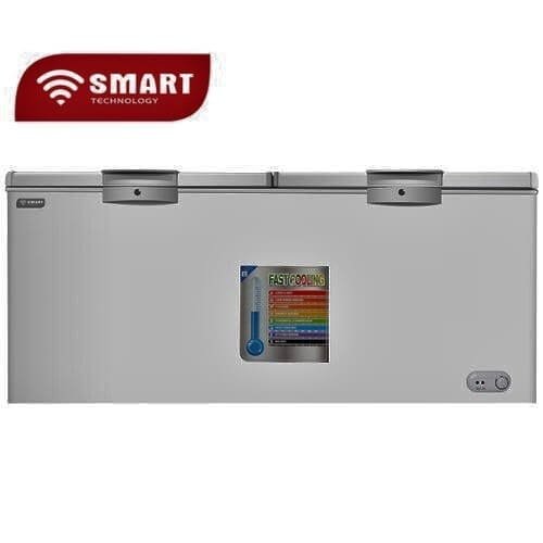 CONGELATEUR SMART TECHNOLOGY HORIZONTAL 700LITRES AVEC VITRE GRIS STCC720V