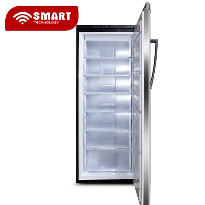 CONGELATEUR SMART TECHNOLOGY VERTICAL 7TIROIRS 258L GRIS STCD355