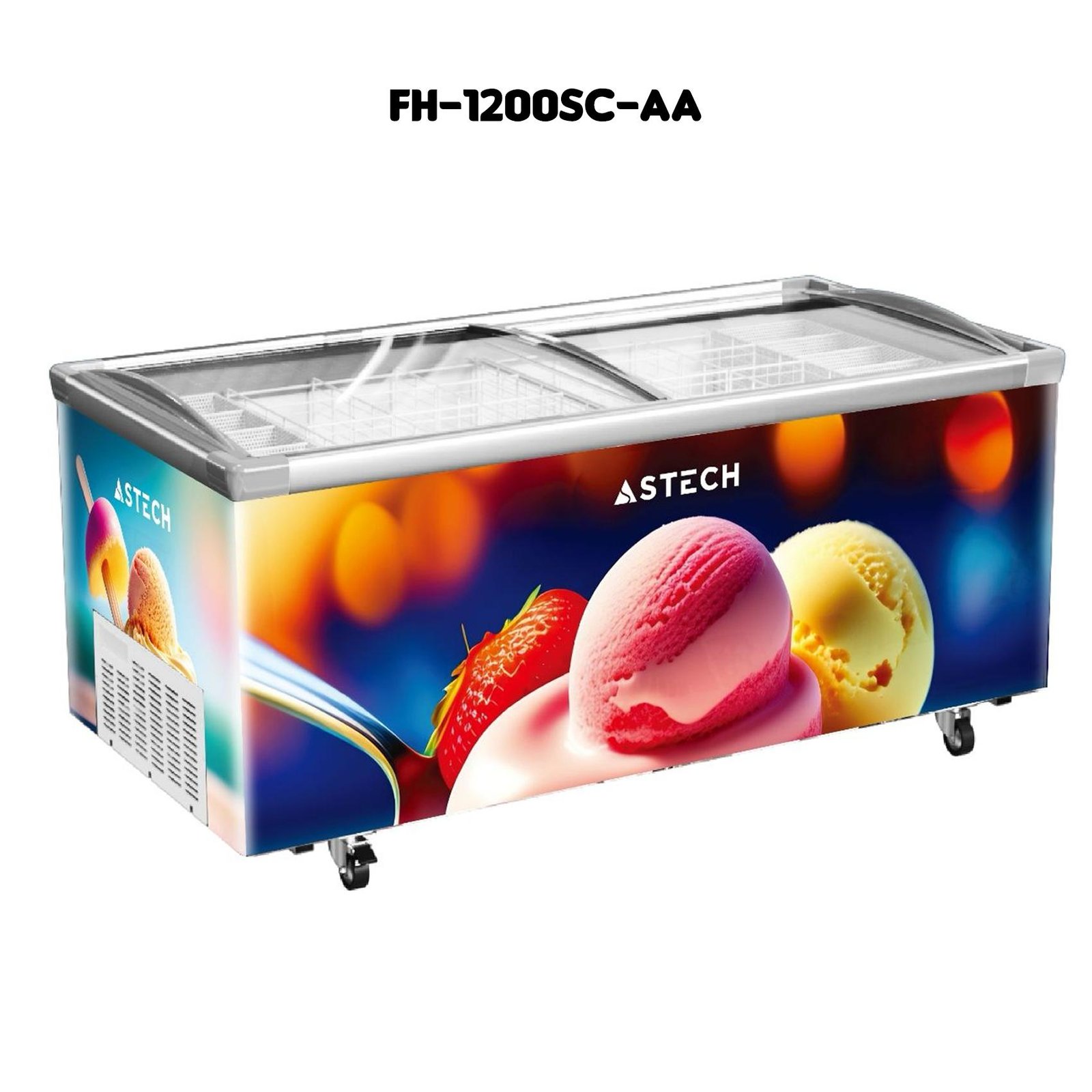 CONGÉLATEUR ASTECH HORIZONTAL 1021 LITRES VITRINE NOFROST FH1200SCAA
