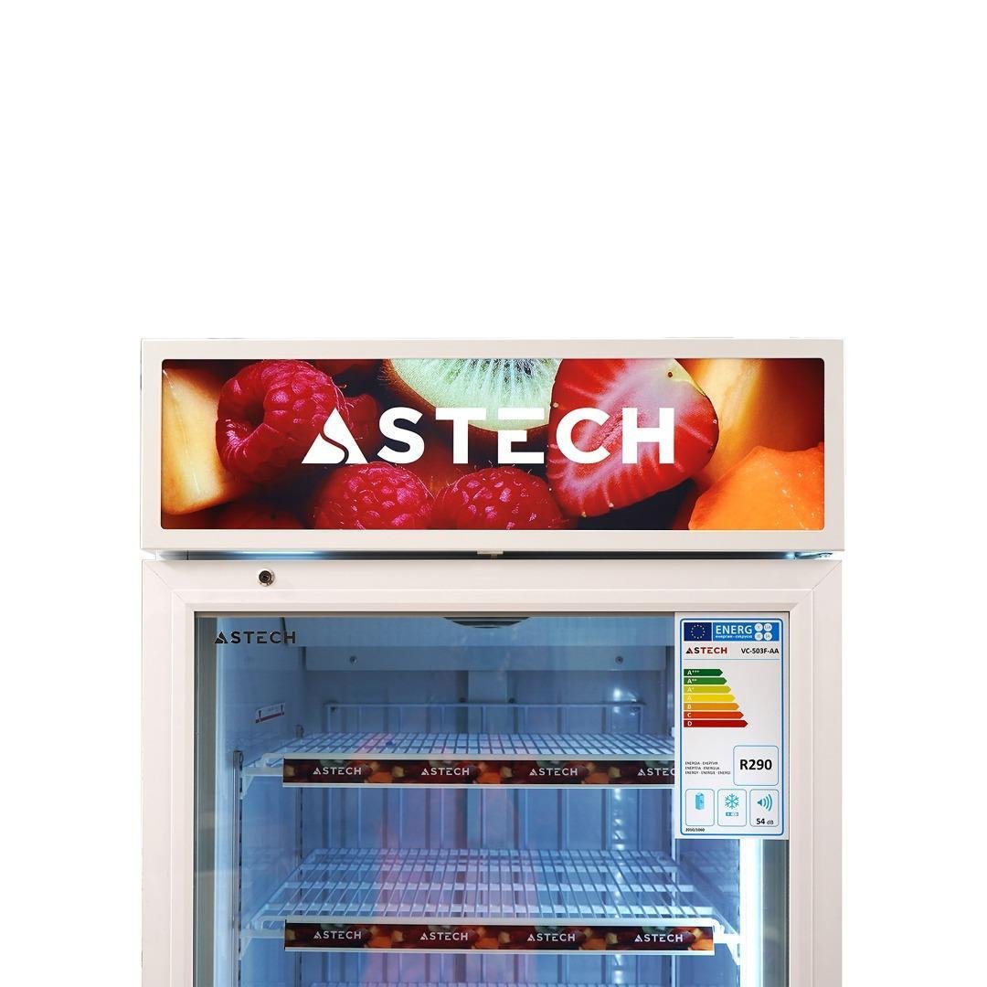 CONGÉLATEUR ASTECH VERTICAL 424 LITRES 7 TIROIRS VITRINE NOFROST VC503FAA