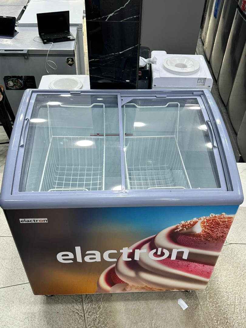 CONGELATEUR ELACTRON HORIZONTAL 300LITRES VITRINE EL208Y