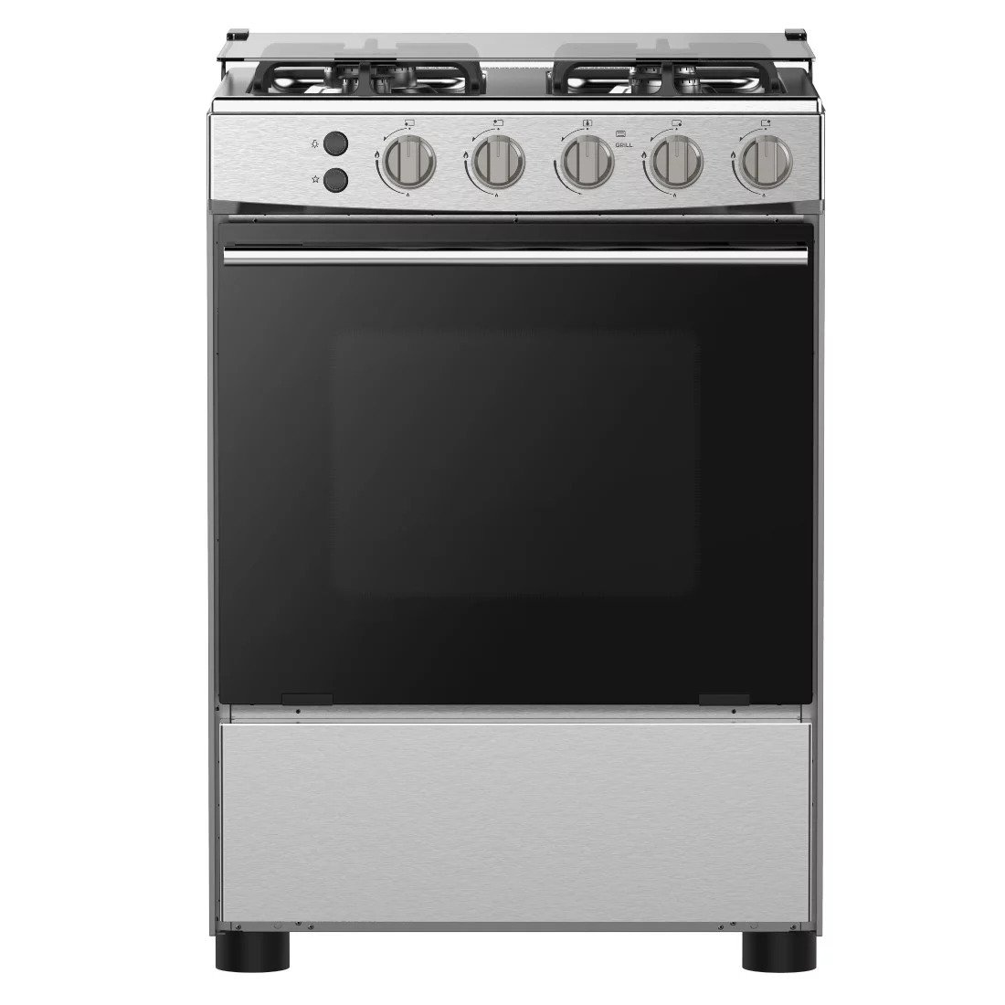 CUISINIERE HISENSE 4FEUX 60X60 A GAZ INOX HFG60121X