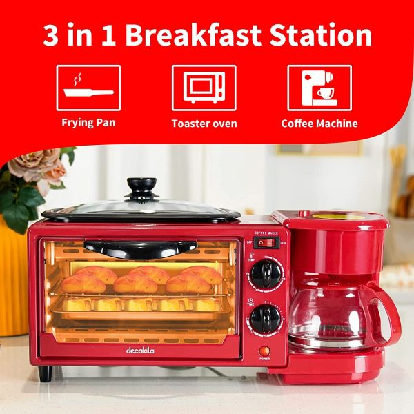 FOUR DECAKILA AVEC GRILLE 3 EN 1 1050W KEEV003R