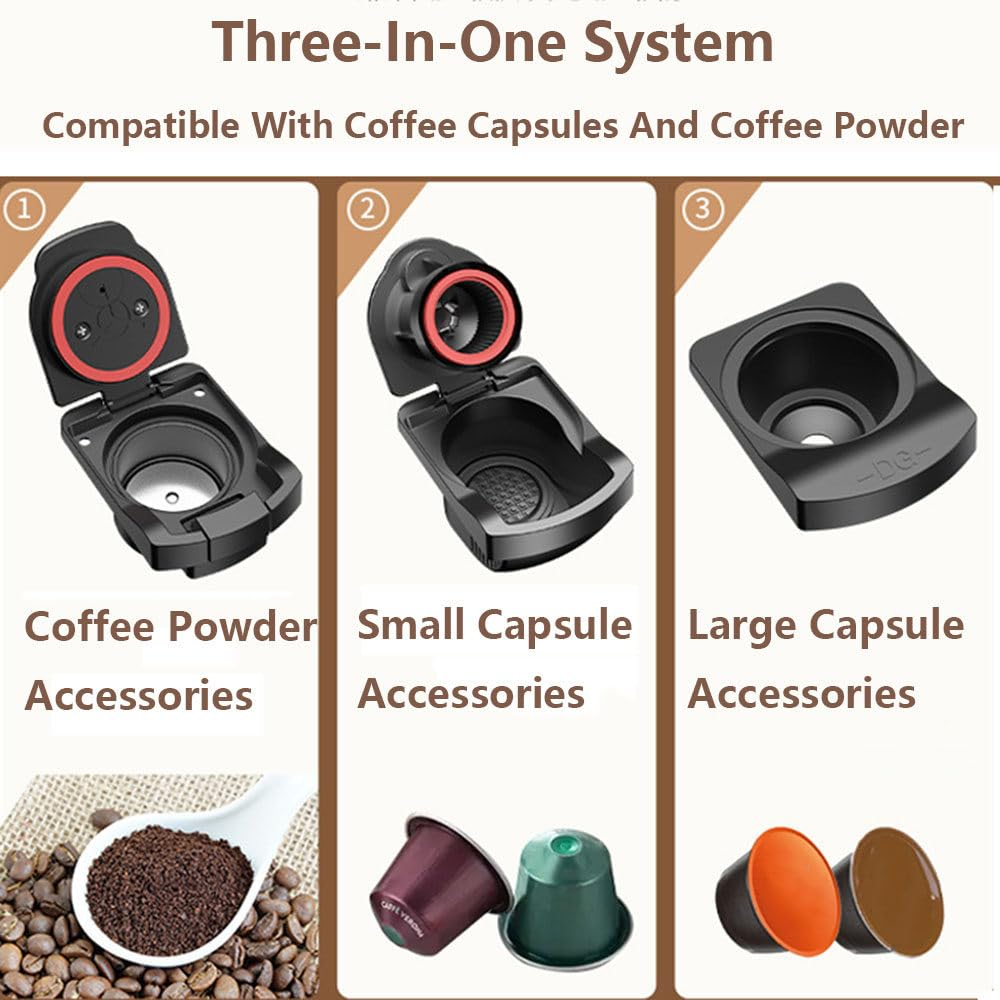 MACHINE A CAFE GERMANICA MULTI CAPSULES NOIR BLANC GECM10CAP