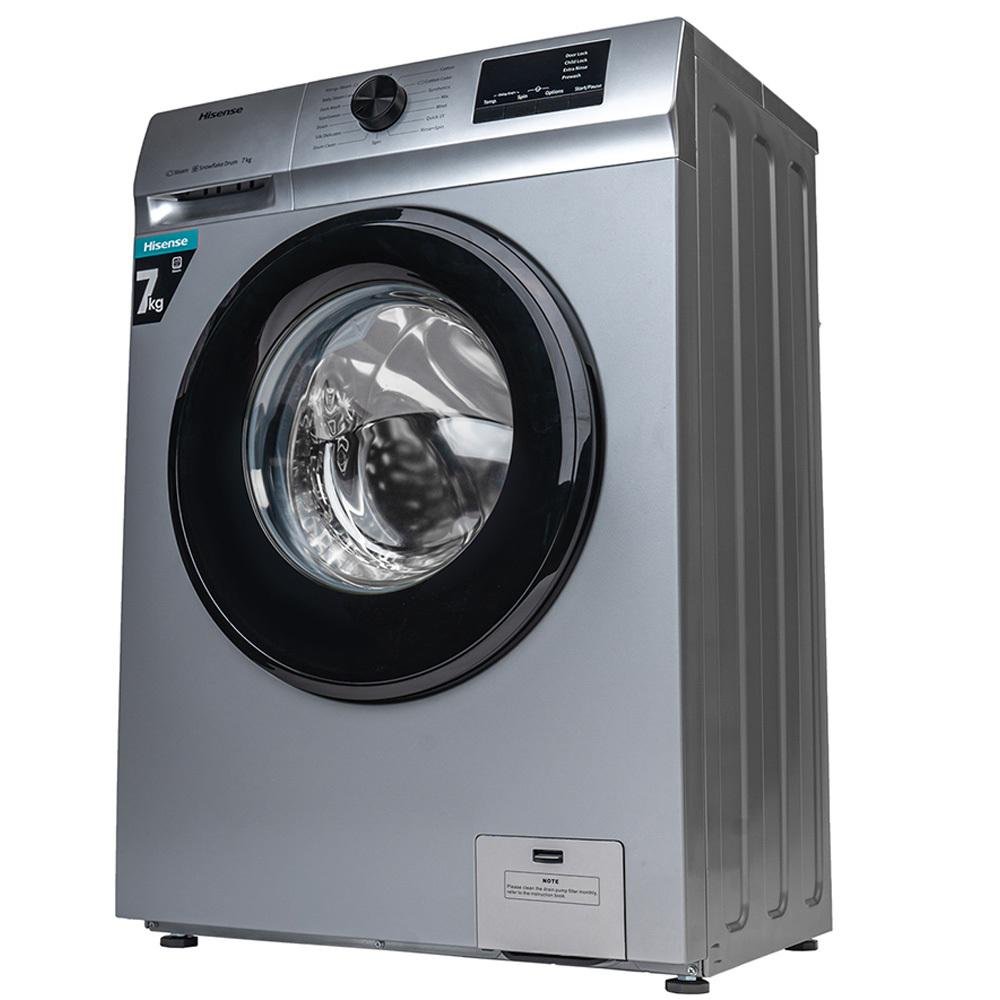 MACHINE A LAVER HISENSE 7KG FRONT LOAD GRIS WFVB7012MT