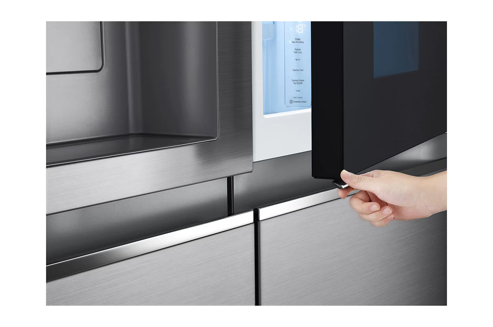 REFRIGERATEUR LG SIDE BY SIDE 2PORTES AVEC FONTAINE GRIS GCX257CSEW