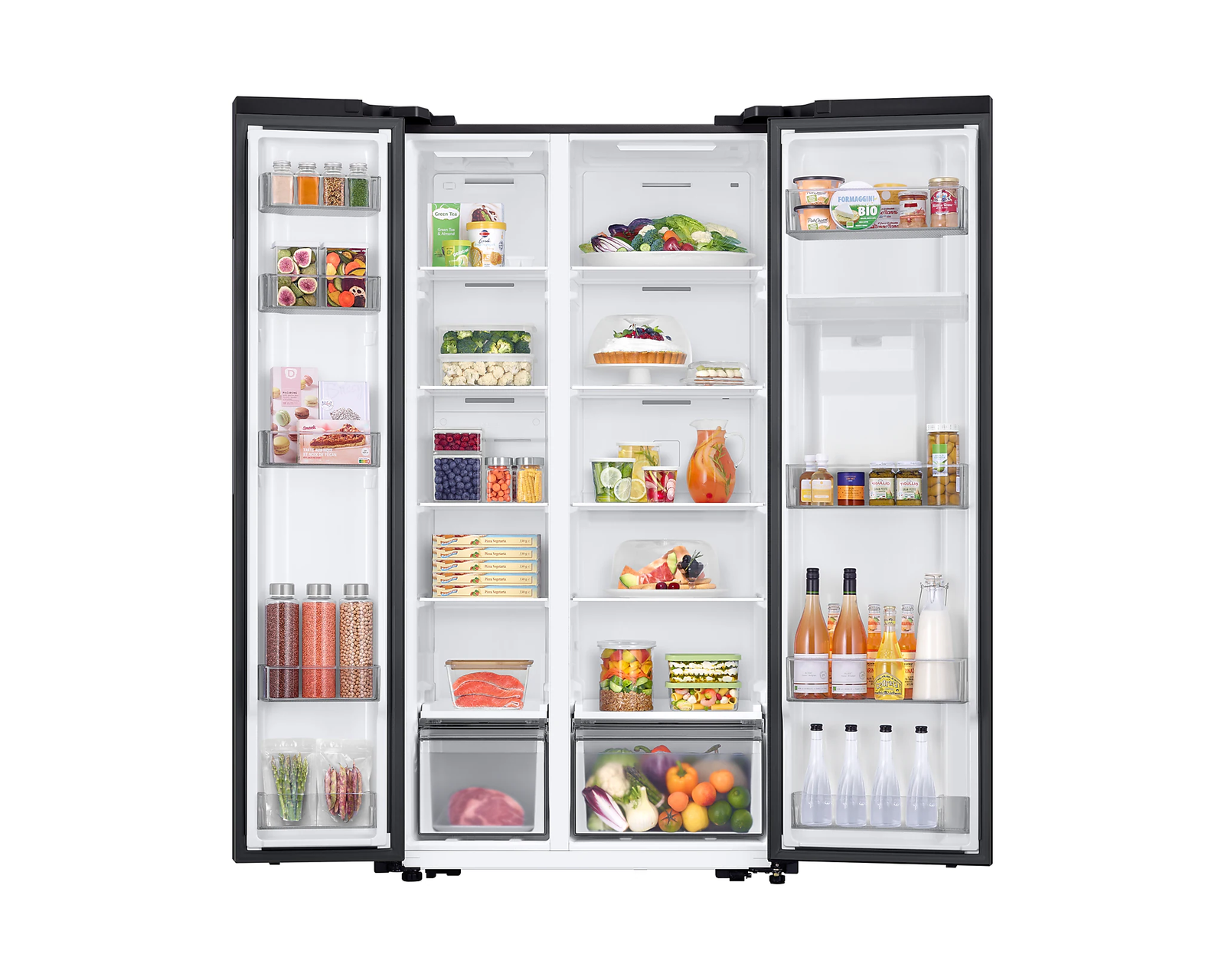 REFRIGERATEUR SAMSUNG SIDE BY SIDE 2PORTES AVEC FONTAINE 578L NOIR MAT RS57DG4100B4