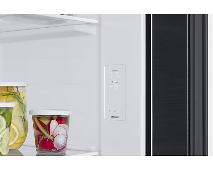 REFRIGERATEUR SAMSUNG SIDE BY SIDE 2PORTES AVEC FONTAINE 578L NOIR MAT RS57DG4100B4