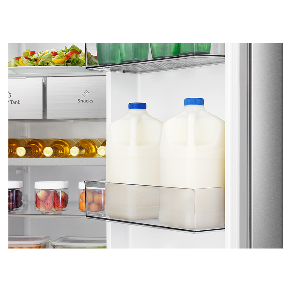 REFRIGERATEUR HISENSE SIDE BY SIDE 4PORTES 628L AVEC FONTAINE INVERTER WIFI INOX RS82WS4SB