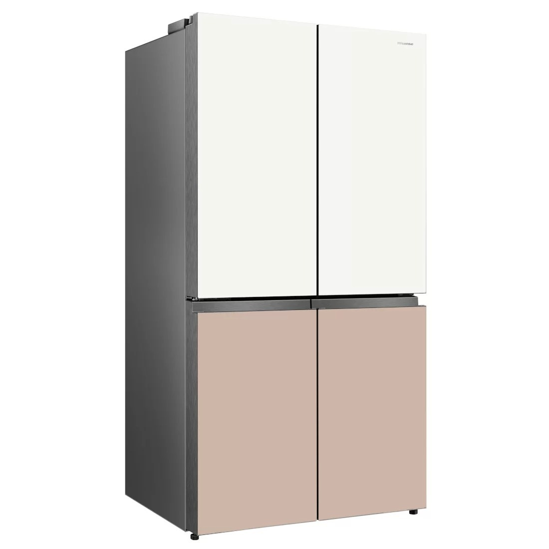REFRIGERATEUR HISENSE SIDE BY SIDE PORTES 560LITRES VERRE COLORE RC73WC4SW