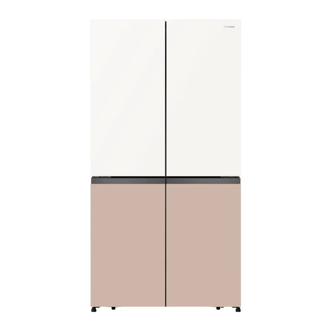 REFRIGERATEUR HISENSE SIDE BY SIDE PORTES 560LITRES VERRE COLORE RC73WC4SW
