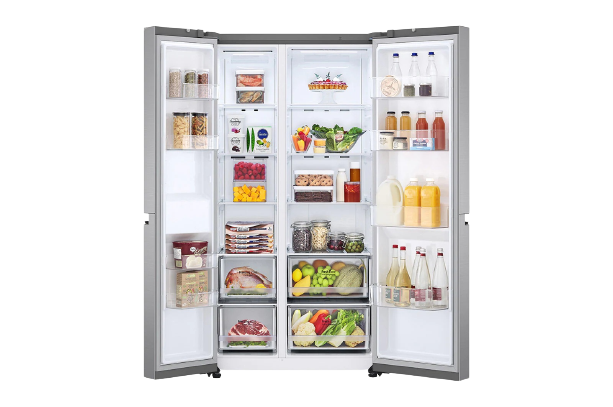 REFRIGERATEUR LG SIDE BY SIDE 2PORTES GRIS GCB257 JLYL