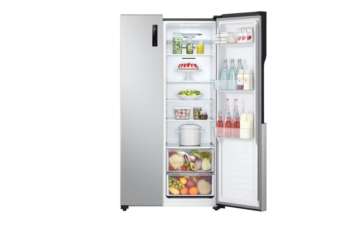 REFRIGERATEUR LG SIDE BY SIDE 2PORTES 519LITRES GRIS GCFB507PQAM