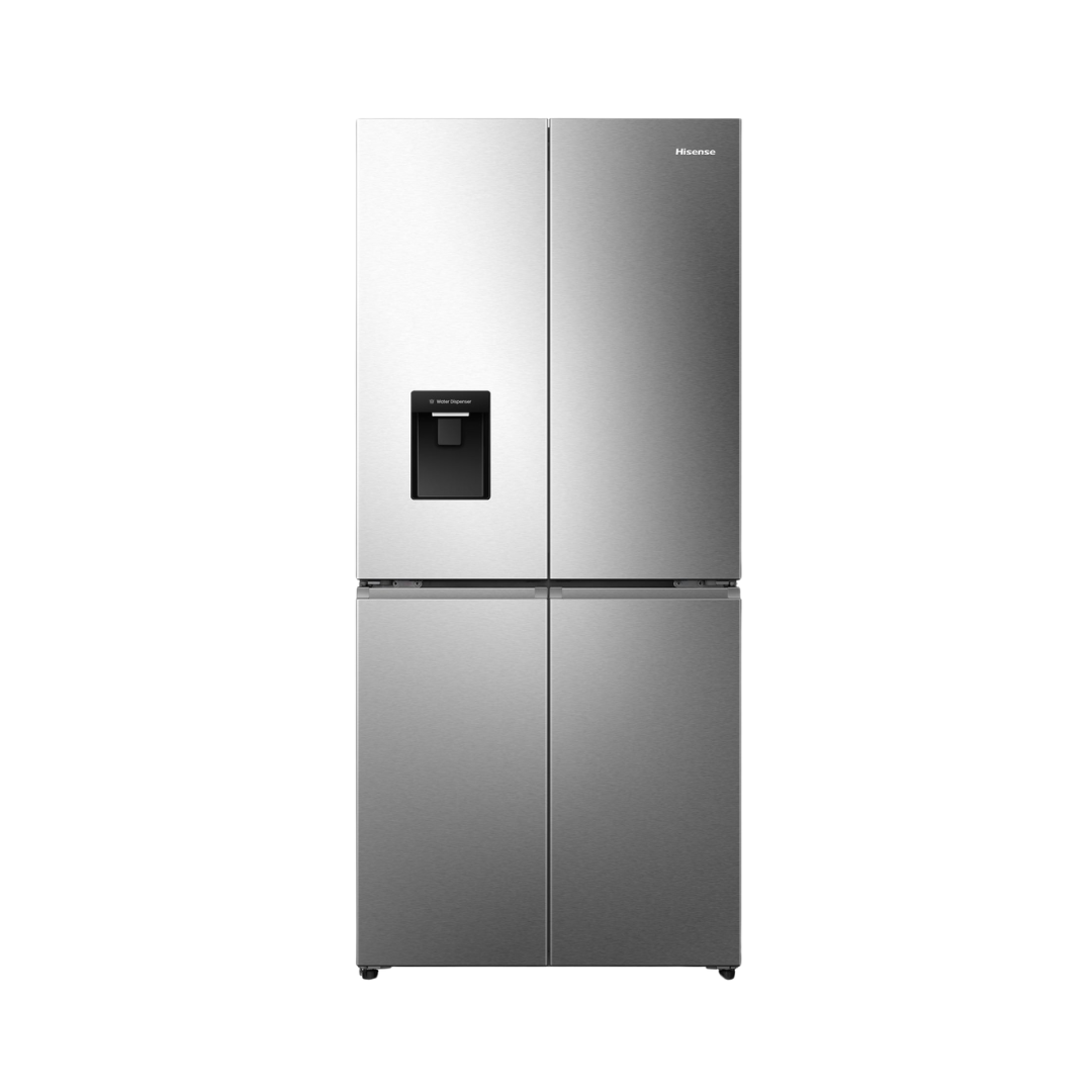 REFRIGERATEUR HISENSE SIDE BY SIDE 4PORTES 470LITRES AVEC FONTAINE INVERTER INOX RQ61WC4SA