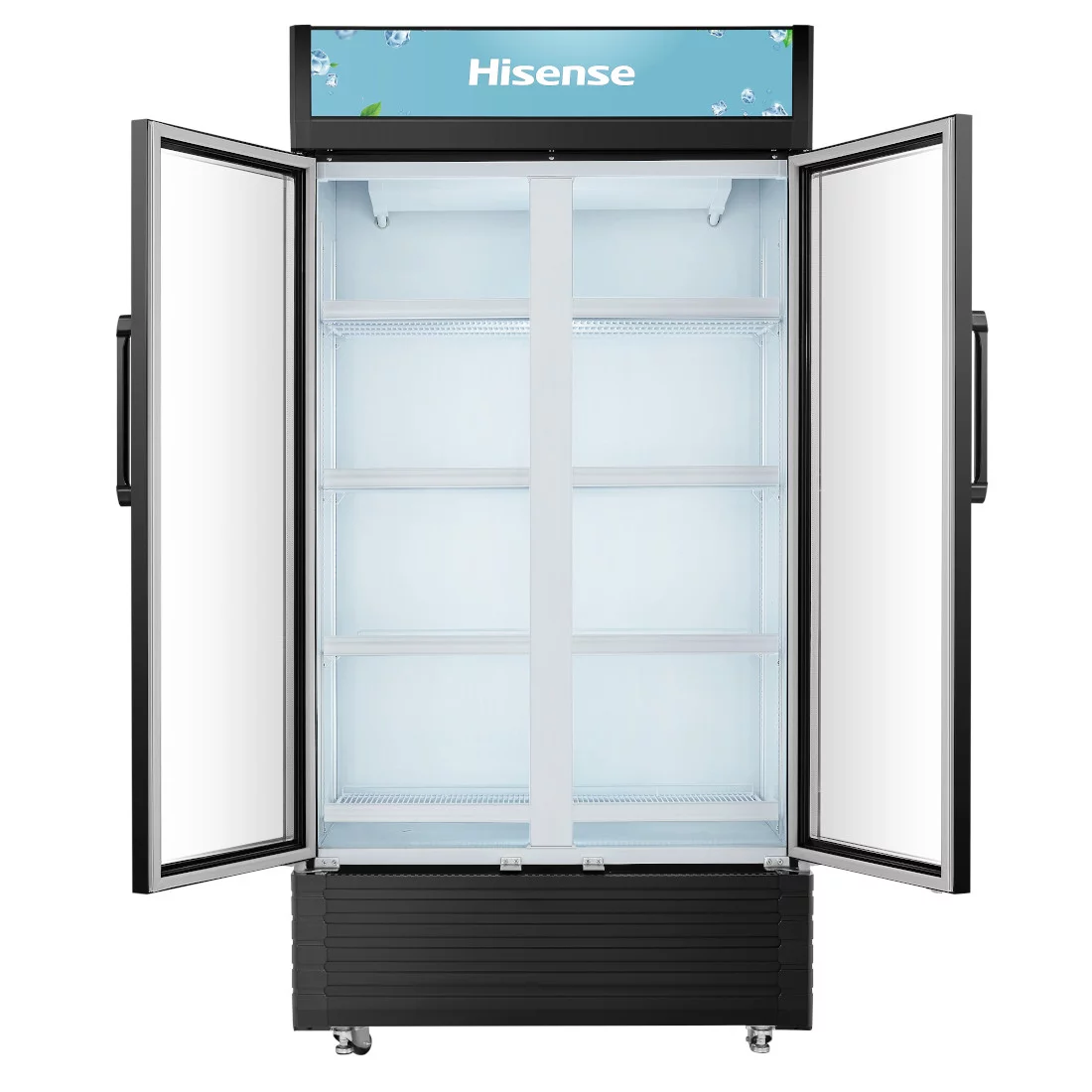 REFRIGERATEUR HISENSE VERTICAL 2PORTES VITRINE NOIR FL81WC