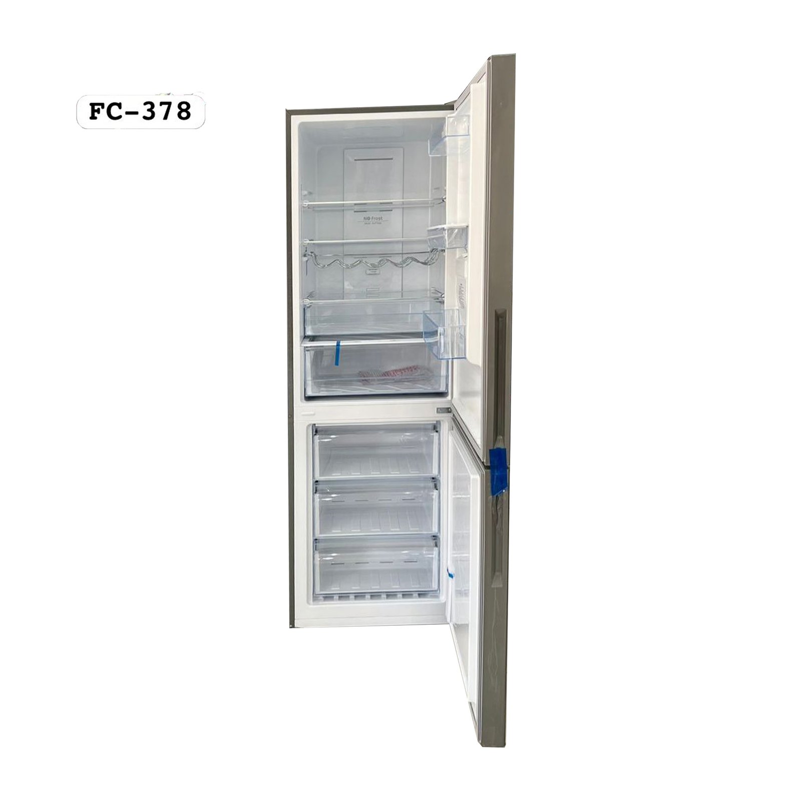 REFRIGERATEUR ASTECH COMBINE 3TIROIRS 322LITRES NOFROST AVEC FONTAINE GRIS FC378|N00G
