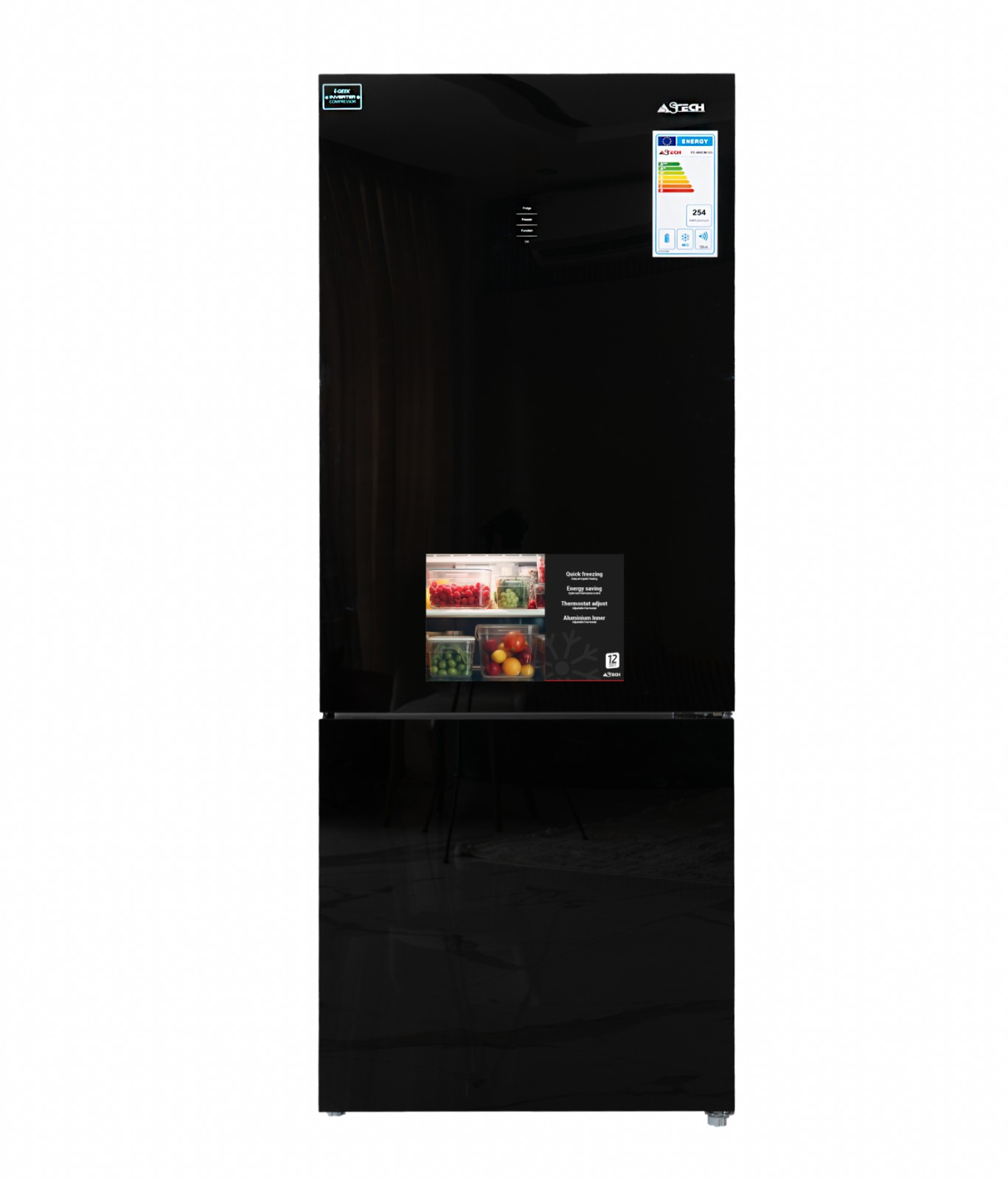 REFRIGERATEUR ASTECH COMBINE 4TIROIRS GM BLANC FC388GOLVE