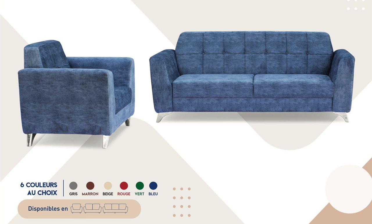 SALON CANAPÉ 7 PLACES COULEUR AU CHOIX ASTRAL