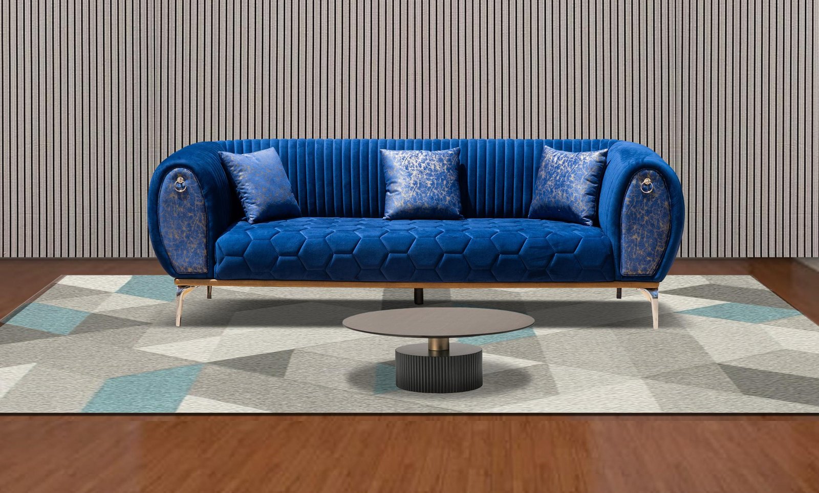 SALON SDM VIP 7PLACES ROUGE BORDEAU SDM036