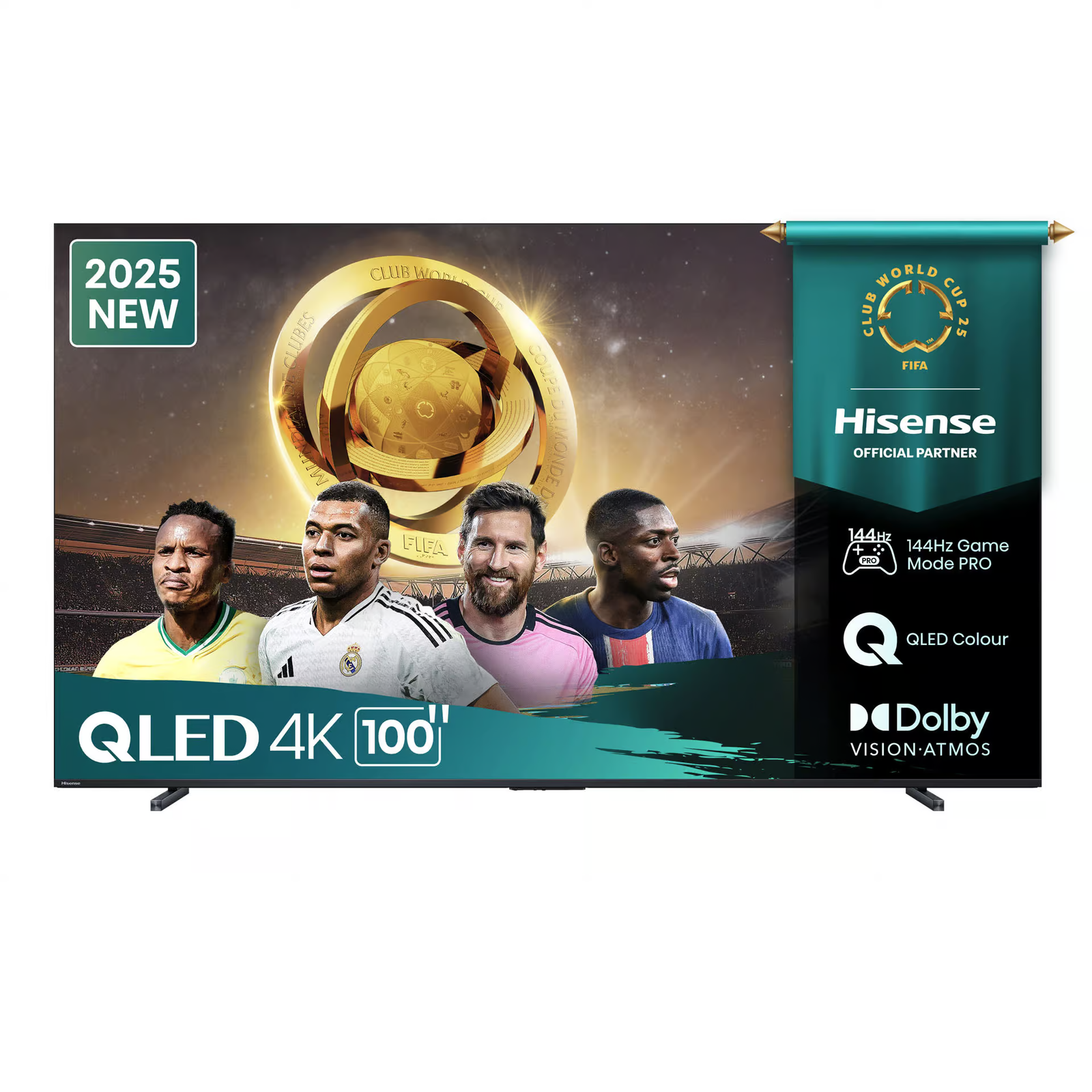 TELEVISEUR HISENSE 100"' SMART 4K QLED VIDAA QUANTUM DOT 100Q7Q