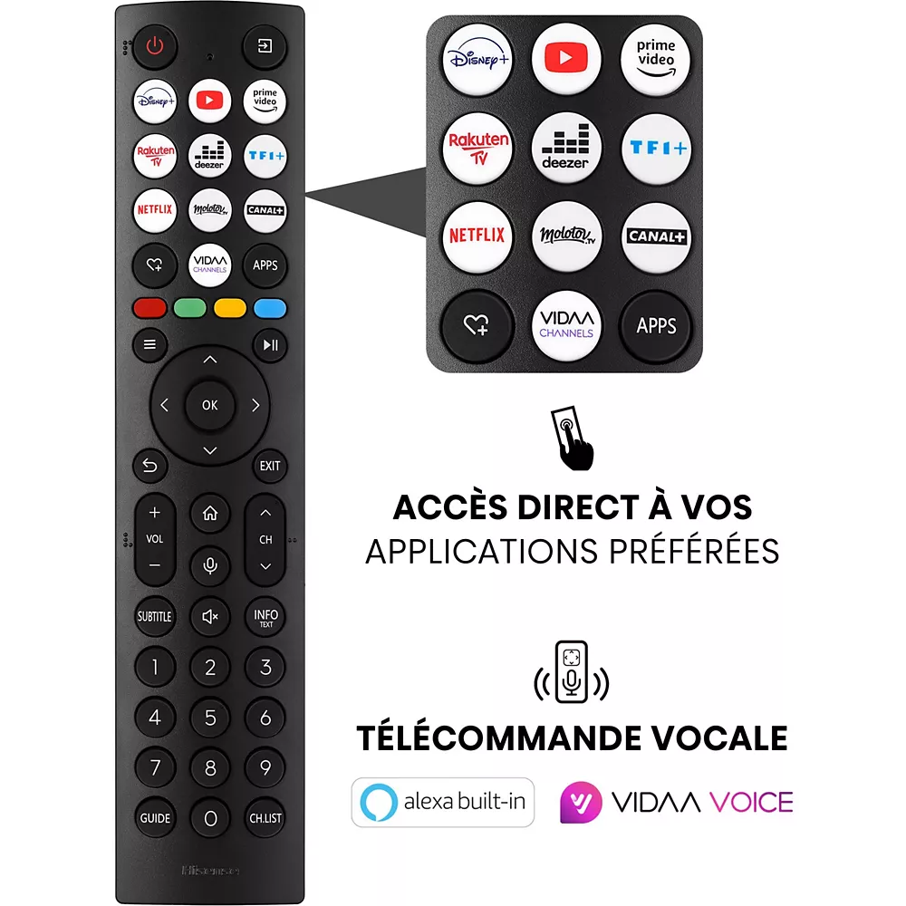 TELEVISEUR HISENSE 85'' LED SMART VIDAA UHD 4K 85A6N