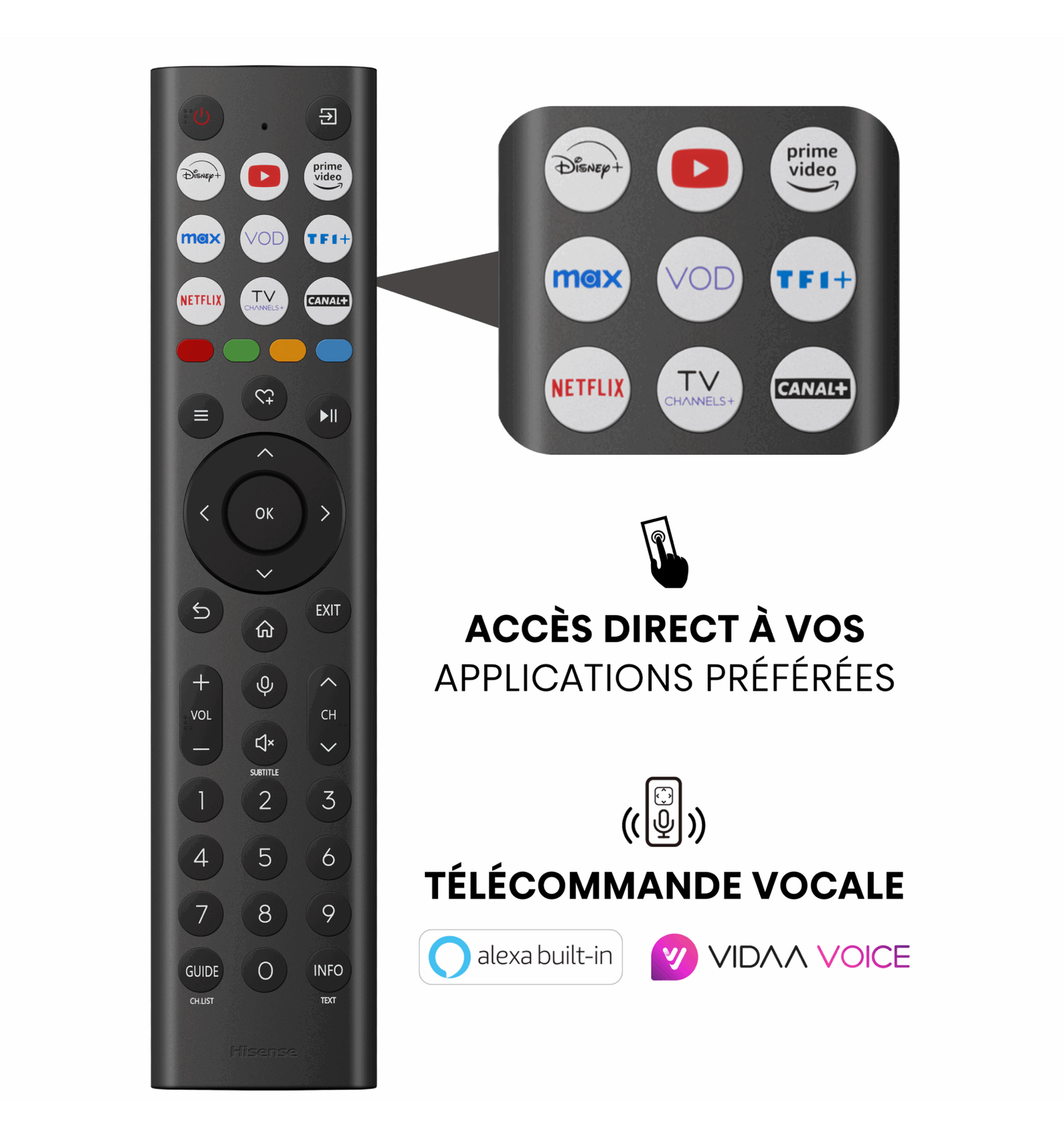 TELEVISEUR HISENSE 50'' LED SMART VIDA UHD 50A4Q