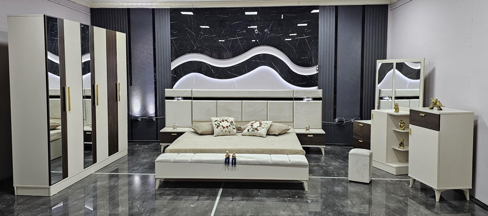 CHAMBRE À COUCHER DESIGN LUXE