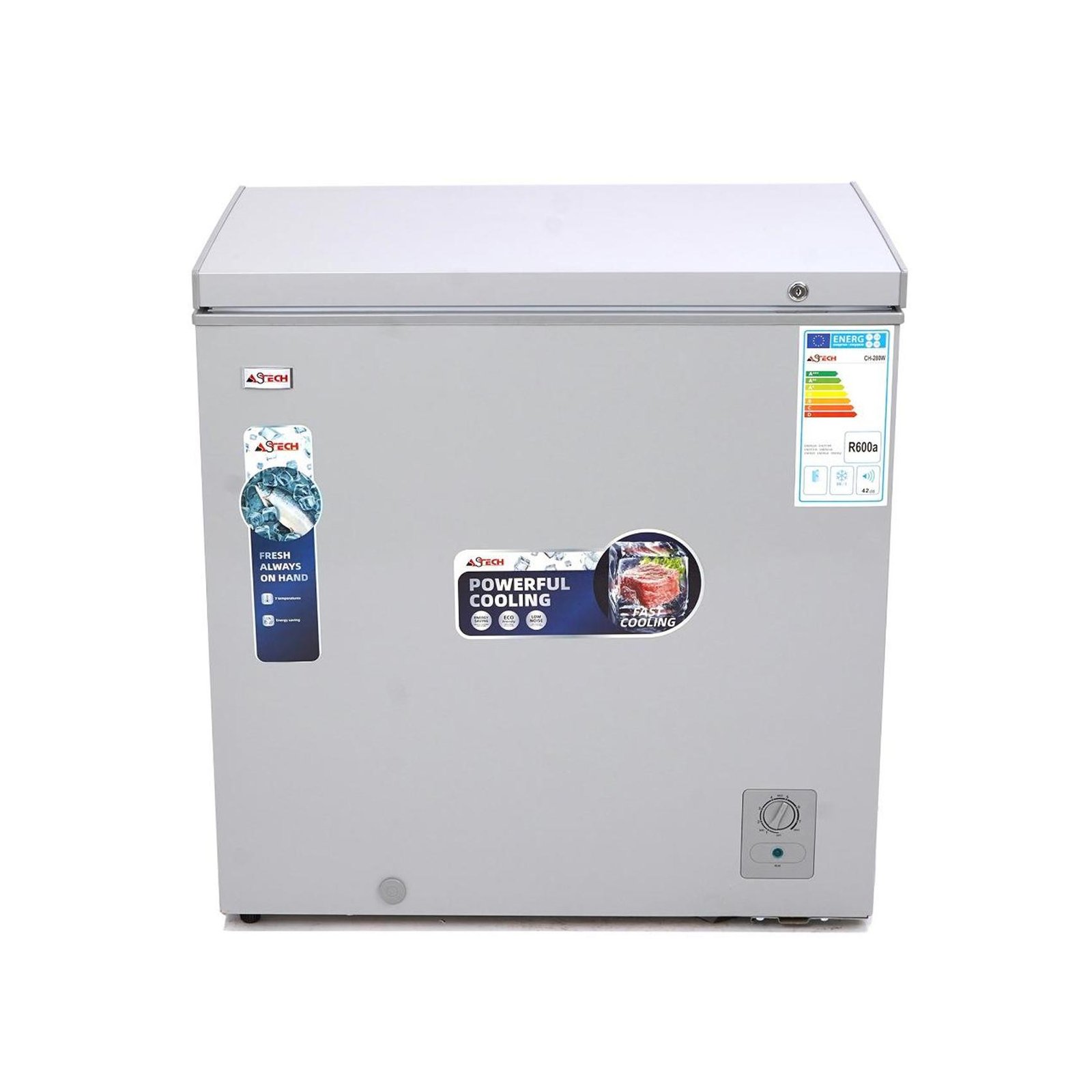 CONGÉLATEUR ASTECH HORIZONTAL 300L BLANC