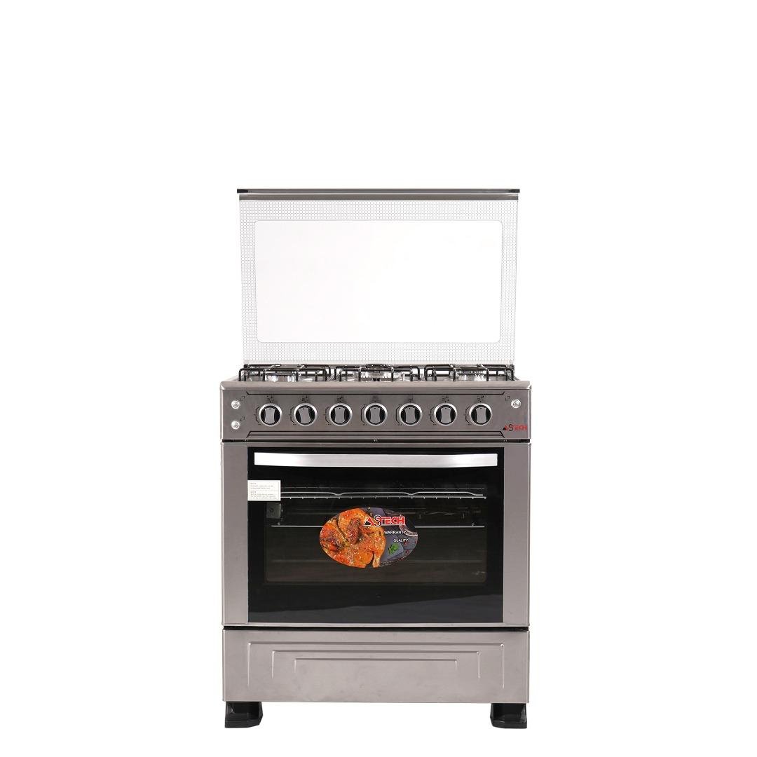CUISINIÈRE INOX PREMIUM 4 GAZ + FOUR