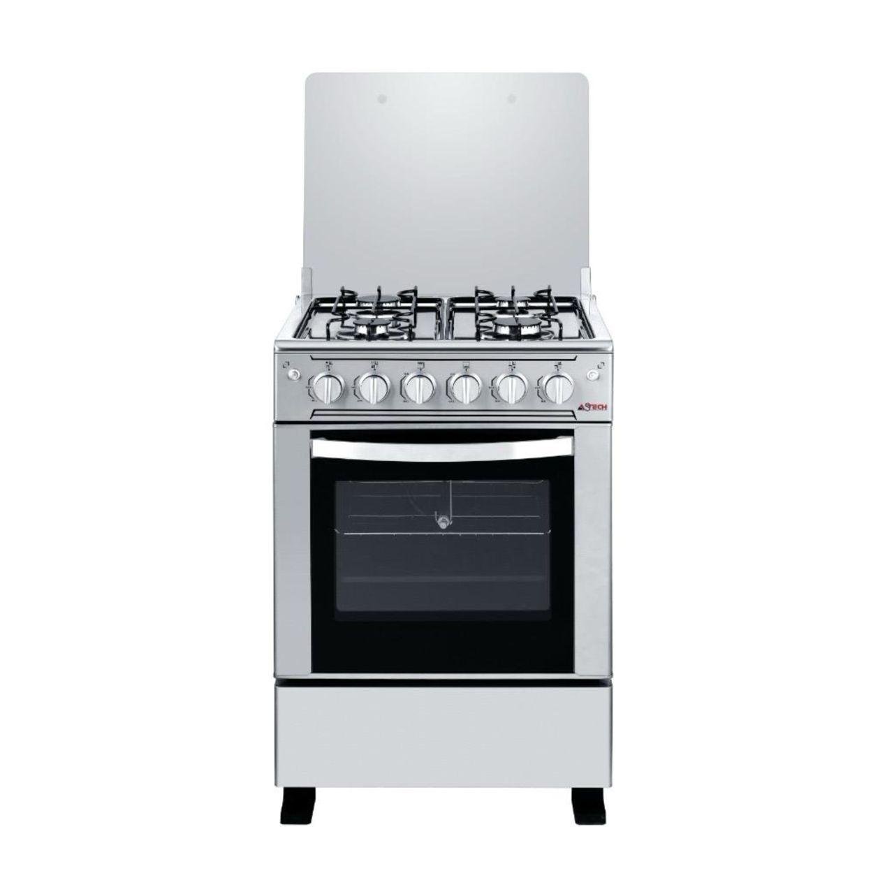 CUISINIÈRE ASTECH MIX GAZ ÉLECTRIQUE 4 FOYERS